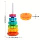 thumbnail image 2 of New Rotated Rainbow Spinning Stacking Toys, Baby Early Education Puzzle Development Intelligence Ring Toy For Kids Boys, 2 of 4