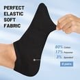 thumbnail image 2 of 6 Pairs No Show Socks for Men,Mens Low Cut Invisible Ankle Socks,Non Slip Cotton Casual Sneaker Trainer Socks with Arch Support(7-13), 2 of 7