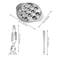 thumbnail image 2 of RENACLIPY Stainless Steel Escargot Baking Dish Set for Outdoor Picnics and Gatherings, Cookware Tray, 2 of 8