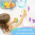 thumbnail image 3 of 2 X Mesh Bath Toy Organizer + 4 Ultra Strong Hooks + 36 Bath Letters & Numbers – Eco-Safe, Fun, Educational Foam Baby Bath Letters And Perfect Toy Storage Net For Baby Bath Toys & More, 3 of 4