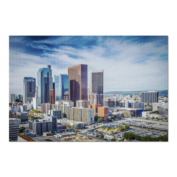 Los Angeles, California - Downtown Skyscrapers 9002505 (20x30 Premium 1000 Piece Jigsaw Puzzle ...
