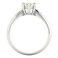 thumbnail image 4 of Solitaire Engagement Ring for Women - 1ct Natural Morganite in 14K White Gold Promise Ring, 4 of 5