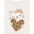 thumbnail image 2 of Garanimals Toddler Girl Short Sleeve Graphic T-Shirt, Sizes 18M-5T, 2 of 6