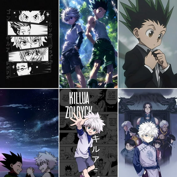 6PCS Hunter x Hunter Theme Bedroom Wall Decoration Posters (8X10 in) Unframed