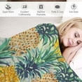 thumbnail image 3 of Orinice Pineapples Warm Lightweight Blanket Soft Fleece Blankets for All Seasons - Multiple Sizes Available 40x50in, 3 of 6