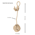 thumbnail image 3 of ROMNG Hemp Rope Dog Tug Toy for Large Dogs, Eco-Friendly Interactive Pull Rope with Long-Lasting Performance, 25-50 lbs, 3 of 7