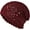Wine Red, variant on Crochet Slouchy Beanie Hat Fall Handmade Knit Floral Skull Cap Cotton Cutout Summer Hats for Women Lightweight Knitted