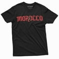 thumbnail image 3 of Morocco T-Shirt Kingdom Of Morocco Flag Tee Mens Football Soccer Tee Shirt (3X-Large Military Green), 3 of 6
