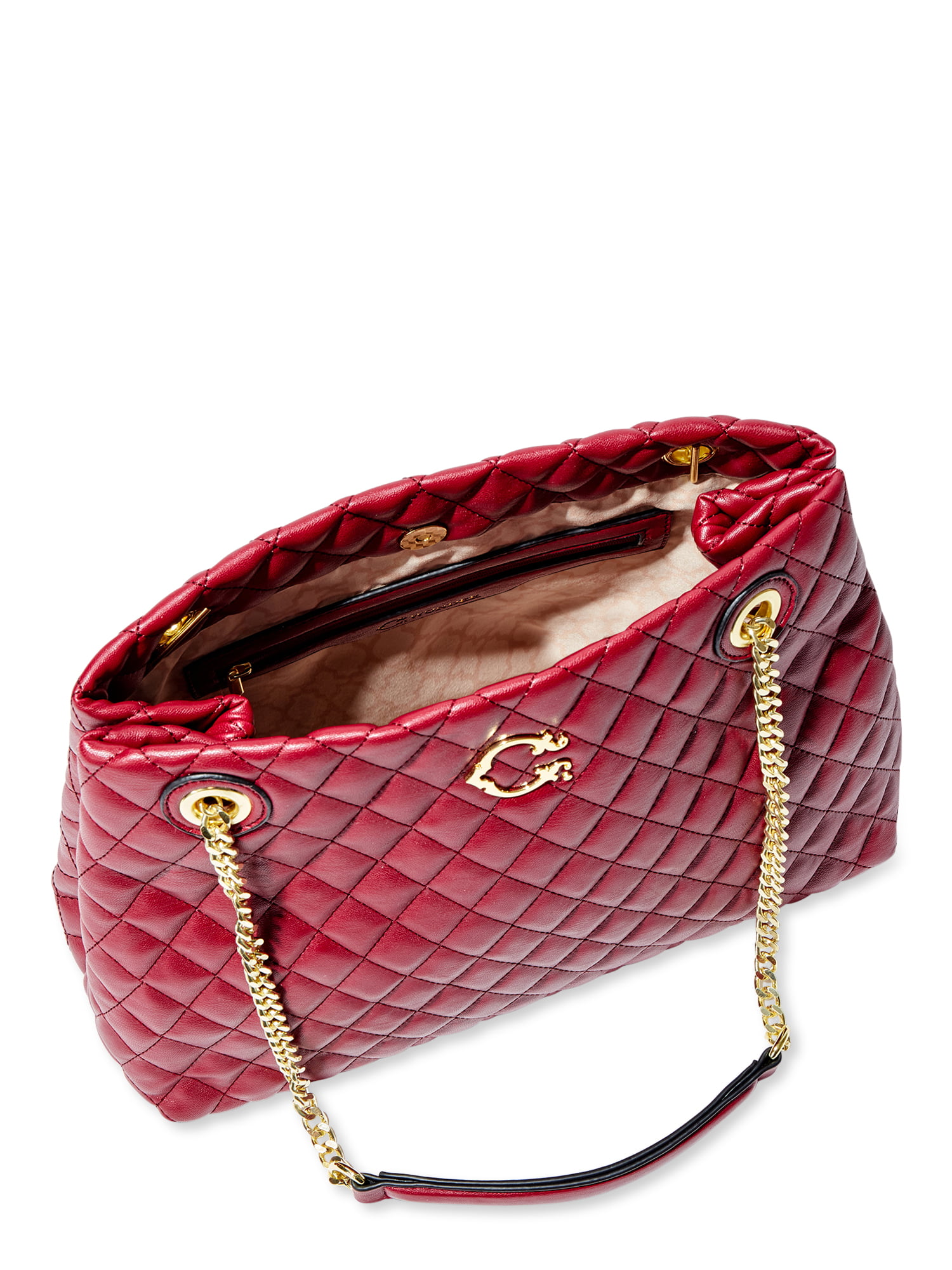 C. Wonder Women's Kimberly Quilted Tote Bag Rumba Red