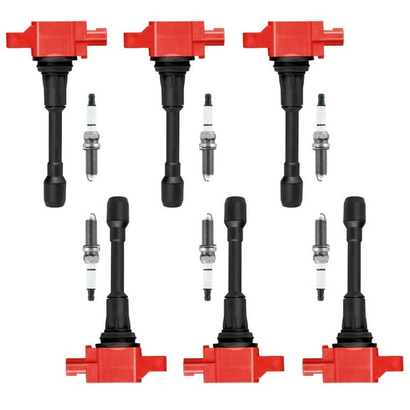 6 Energy Ignition Coils and 6 Autolite Platinum Spark Plugs Compatible with Infiniti FX50 QX70 Replacement for UF549