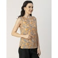 thumbnail image 3 of Moomaya Sleeveless Boat Neck Printed Georgette Top - Women's Elegant Top, 3 of 9