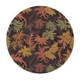 thumbnail image 2 of ONETECH Jungle Table cover - Round Table cover Lightweight Tropical Foliage Palm Tree Leaves Hawaiian Paradise Natural Botanical Themed Pattern for Relatives Multicolor, 2 of 7
