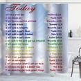 thumbnail image 2 of Inspirational Quotes Shower Curtain, Sunlight Blue Sky White Cloud Scenery Positive Words Motivational Bathroom Decor, Waterproof Cloth Fabric Shower Curtain Bath Curtain, 72 X 72 Inch, Today, 2 of 5