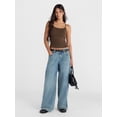 thumbnail image 2 of No Boundaries Cropped Cami Top with Shelf Bra, Women's XXS-XXL, 2 of 5