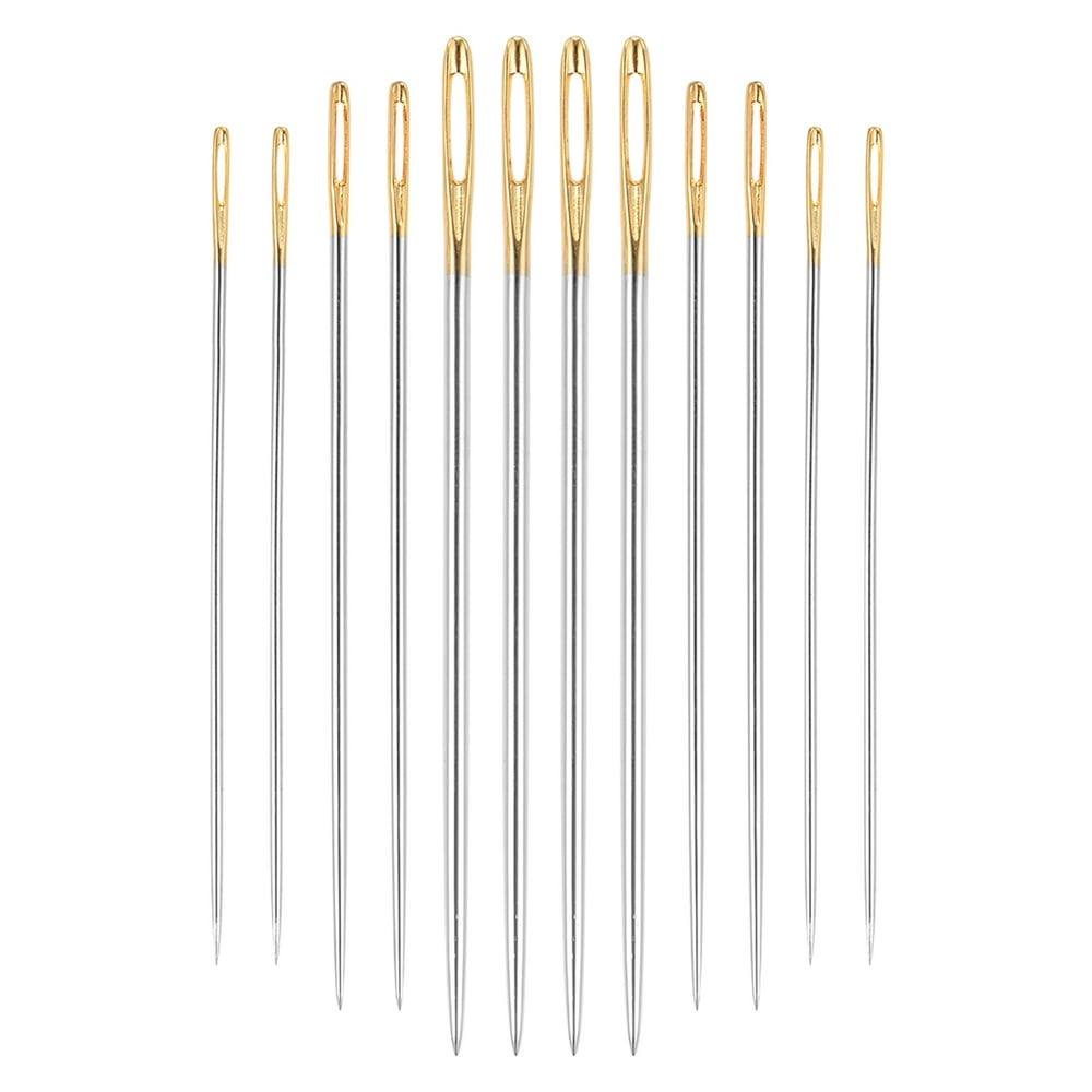 Uxcell Hand Repair Sewing 3 Sizes Hand Sewing Needles Set 12 Pack