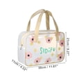 thumbnail image 2 of Bolsas de cosméticos cuadradas para mujeres de Unique Bargains para vacaciones, camping, viajes y actividades al aire libre en color rosa, 2 of 4