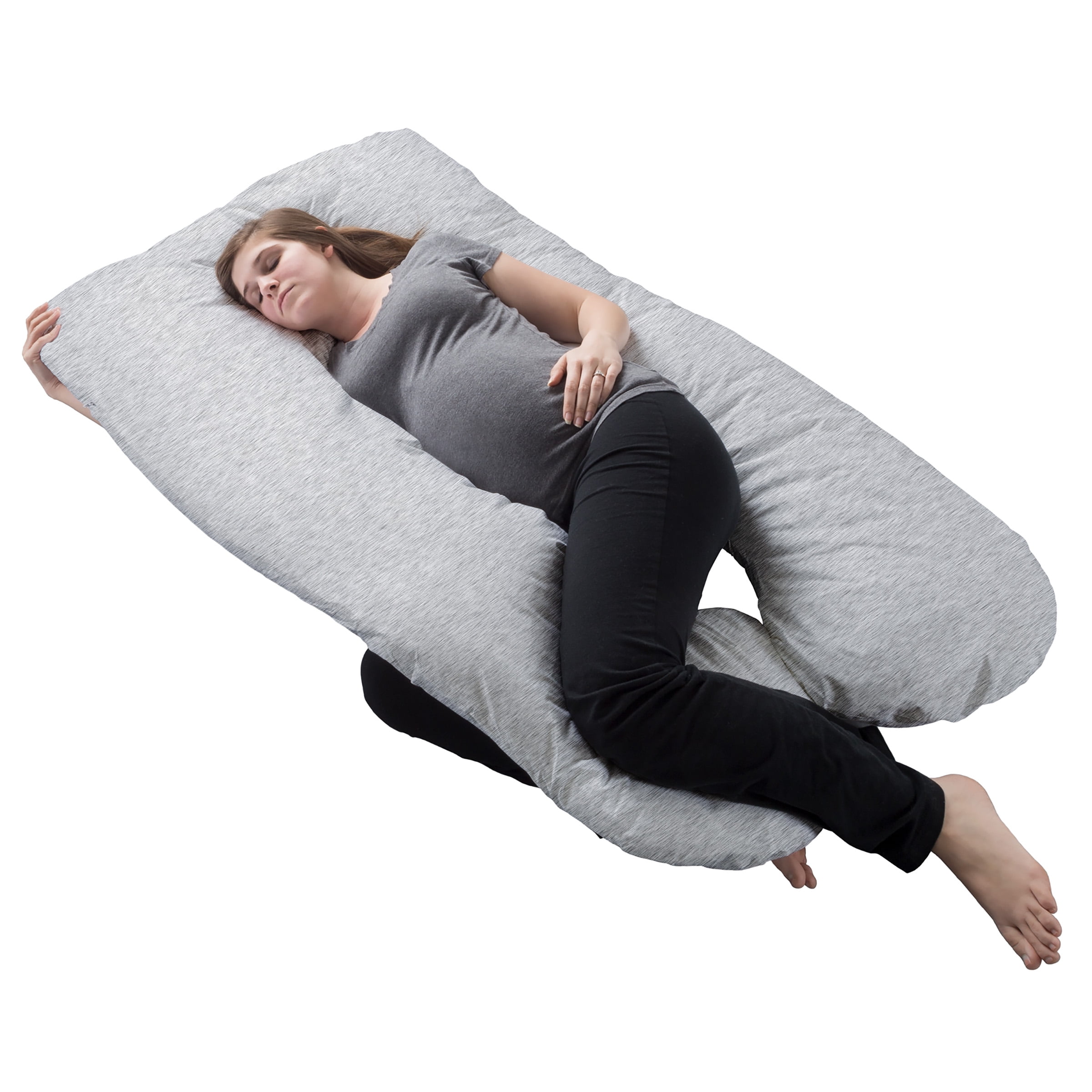 Premium Cotton U Shape Pregnancy Pillow Full Body Type U Removable