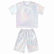 thumbnail image 4 of Conjuntos de blusas y camisas de manga corta y cuello redondo para niños Conjunto de dos piezas de blusas de manga corta y cuello redondo estampadas para niños Poliéster para niños, 4 of 5