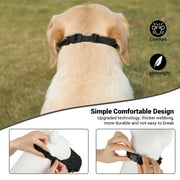 PcEoTllar Dog Muzzle, Soft Leather Muzzle Anti Biting Barking Chewing, Breathable Puppy No Bark Muzzle, Black