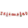Toteaglile Christmas Decoration Cartoon Faceless Paper Pull Flags And Bunting Christmas Christmas Scene Atmosphere Layout