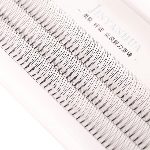 JINYANHUA 2d 3d pestañas de visón naturales suaves 3/12 filas ventiladores de volumen prefabricados hechos a mano extensión de pestañas maquillaje mujer pestañas postizas Tan Jianjun unisex