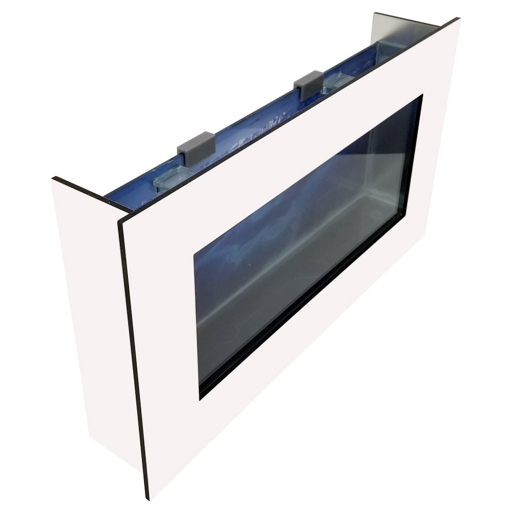 Aussie Aquarium View 2.0 Slim Wall Mounted Fish Tank Kit | 2 Gallon | LED Light | 4.5 inches Deep | All Hardware Included
