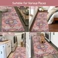 thumbnail image 2 of Wonnitar 2'x6' Washable Kitchen Runner Rug,Hallway Entryway Runner Rug, Oriental Medallion Distressed Non-Slip Mat, Bohemian Low-Pile Floor Carpet Runner for Bathroom Laundry Bedside, 2 of 7