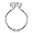 thumbnail image 2 of Lina Jewel 2 Stone Emerald Cut Engagement Ring - 14K White Gold Plated Lab-Created Simulated Diamond - 2.34 Ct Toi Et Moi Style Wedding Ring for Women - Prong Setting Engagement Ring for Proposal, 2 of 5