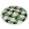 thumbnail image 2 of Faldas para árbol de Navidad a cuadros de 30 pulgadas, tapete para árbol de Navidad para fiestas de invierno, falda para árbol de Navidad para decoraciones navideñas rústicas, 2 of 8