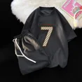 thumbnail image 4 of Traje unisex Harajuku con estampado de gofres para hombre, camiseta de manga corta y pantalones cortos, traje deportivo para hombre, conjunto de 2 piezas para correr, 4 of 5