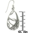 thumbnail image 2 of Jewelry Trends Sterling Silver Teardrop Twist Southwestern Style Dangle Earrings, 2 of 4