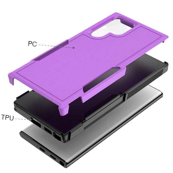 For Samsung S23 Ultra Case Dual Layer Full Protection Shockproof Hybrid Cover