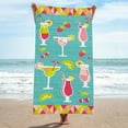 thumbnail image 3 of LACKUST Mint Green Beverage Beach Towel - Lightweight for Pool & Travel, Large, 3 of 6