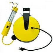 Bayco SL826 - 13 Watt Fluorescent Work Light - 50 18/2 On Metal Retractable Reel