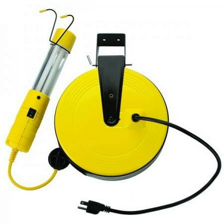 Bayco SL826 - 13 Watt Fluorescent Work Light - 50 18/2 On Metal Retractable Reel