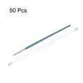 thumbnail image 3 of Uxcell 50pcs Detail Paint Brushes 6mm Nylon Painting Brush with Tubes for Watercolor Acrylic Painting(0#), Blue, 3 of 6