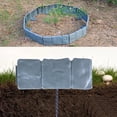 thumbnail image 6 of Plastic Garden Landscape Edging Border, Flexible Interlocking Lawn Divider Fence, No Dig Outdoor Grass Edge Barrier, Decorative Flower Bed Border Fencing, Ground Landscape Edging for Patio, 6 of 7