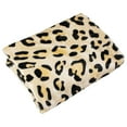 thumbnail image 2 of Everything Comfy Leopard Print Decorative Throw Blanket, 42" X 60", Tan/Black, 2 of 8