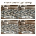 thumbnail image 7 of ODIKA 5'x7' Washable Area Rug Non-Slip, Low Pile, Stain Resistant Pvc Bottom Geometric Motif Contemporary Splicing Furnishing for Guest Room, Lounge, Apartment, 7 of 7