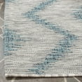 thumbnail image 5 of SAFAVIEH Courtyard Clark Chevron Indoor/Outdoor Area Rug, 6'7" x 6'7" Square, Grey/Blue, 5 of 9