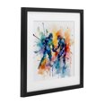 thumbnail image 2 of Stupell Industries Contemporary Watercolor Hockey Faceoff Black Framed Print Under Glass, 13 x 13, by Creative Studio, 2 of 8