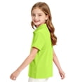 thumbnail image 4 of Abcomgle Boys Polo Shirts Size 10-12 Short Sleeve Pique Polo Shirts Button Closure Solid Color School Uniform Breathable Collared Golf Shirts for Kid, 4 of 8