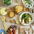 thumbnail image 2 of VeSteel 12-Piece Stainless Steel Gold Serving Utensils, Include 3 Large Serving Spoons, 3 Slotted Serving Spoons, 3 Serving Forks, 3 Serving Tongs, 2 of 7