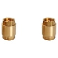 thumbnail image 4 of Riwesomey Válvula de retención de resorte Tapa antirretorno Latón Tamaño compacto Multipropósito Accesorios universales para el hogar DN20 2piezas, 4 of 6
