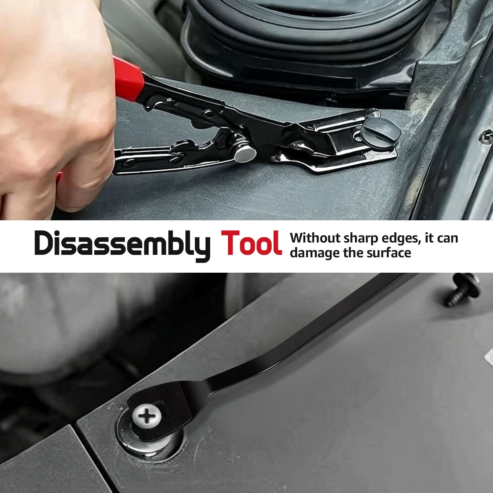 HKJUNFEI 7Pcs Car Trim Removal Tool Versatile Removal Tool with Ergonomic Design Car Door Panel Pry Tool for Rivet Dashboard Molding