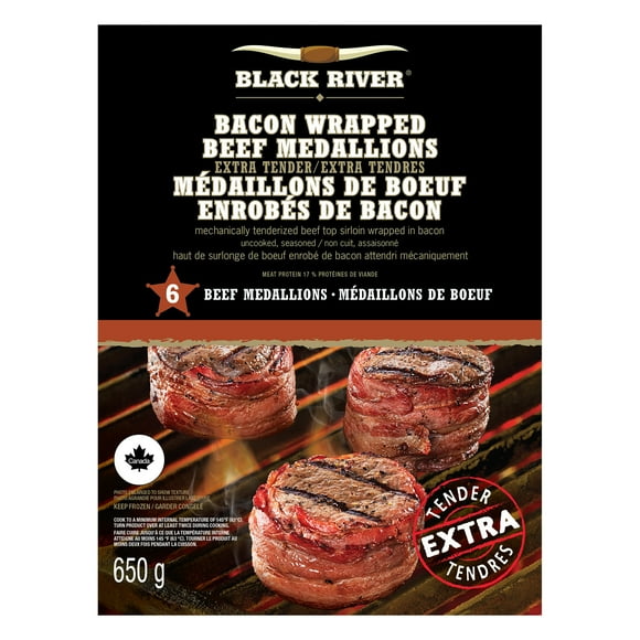 Black River Beef Medallions 6 packs, 650g / 6x108.33g / 6 count