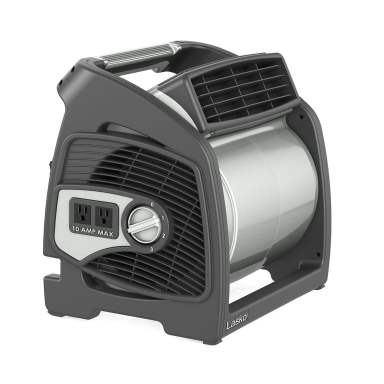 Lasko Max Performance Pivoting Utility Blower Floor Fan with Accessory  Outlet, U15701, Black - Walmart.com