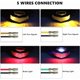 thumbnail image 2 of Motorcycle LED Tail Light with License Plate Lamp Holder Integrated Turn Signals Brake Light Universal for Motorcycle Dirt Bike Scooter ATV., 2 of 5