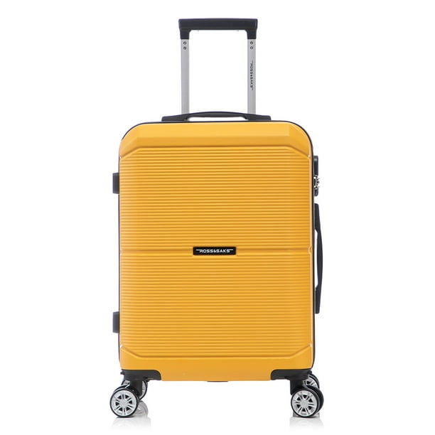 Maleta de Mano Viaje Rígida con Ruedas 10kg Ross & Sacks Amarilla
