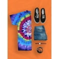thumbnail image 3 of Optical Waves Techno Style Tie Dye Spiral Men -Image by Shutterstock, Male XX-Large, 3 of 4